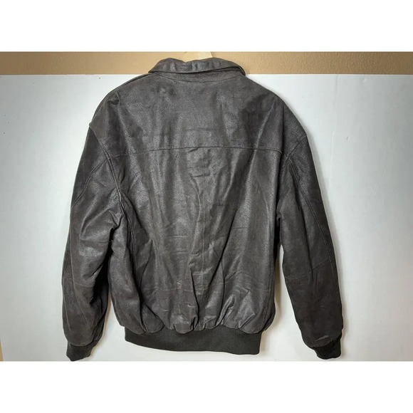 Vintage Air Force Luxury Full Zip Leather Jacket Mens Large Made in USA - Picture 6 of 11